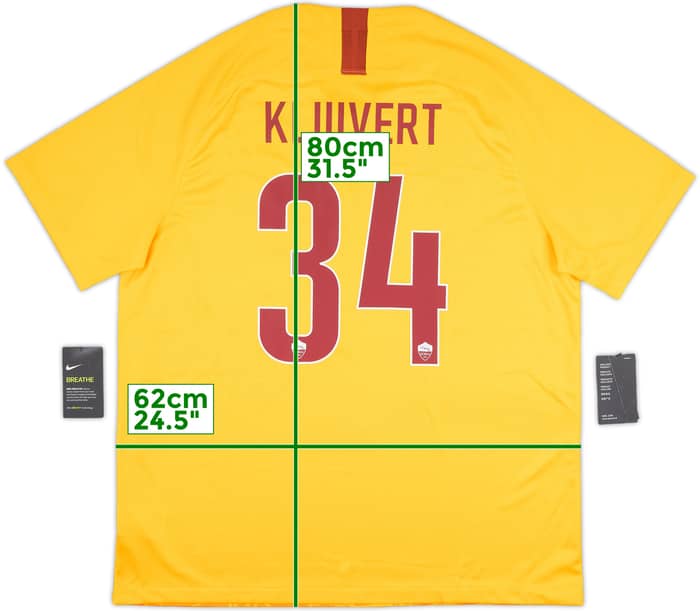 2018-19 Roma Third Shirt Kluivert #34 (XL)