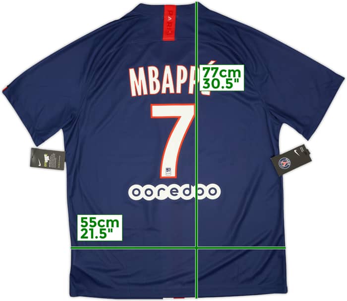 2019-20 Paris Saint-Germain Home Shirt Mbappe #7 (XL)