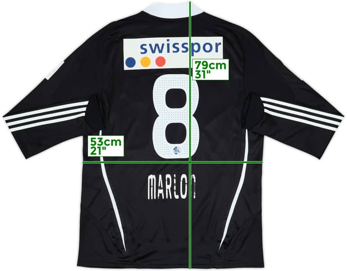 2008-10 FC Luzern Player Issue Away L/S Shirt Marlon #8 - 6/10 - (L)
