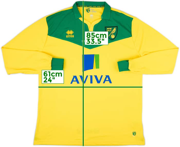 2014-15 Norwich 'Play-off Final' Home L/S Shirt (3XL)
