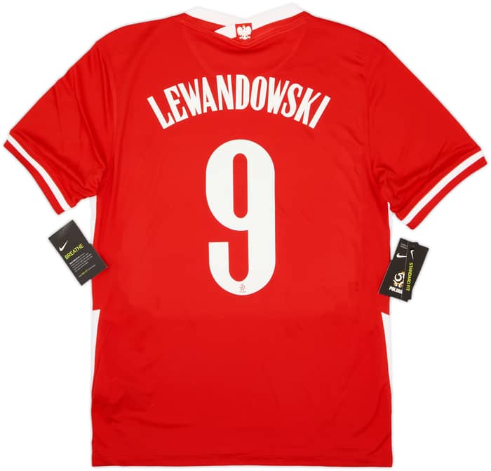 2020-21 Poland Away Shirt Lewandowski #9 (S)