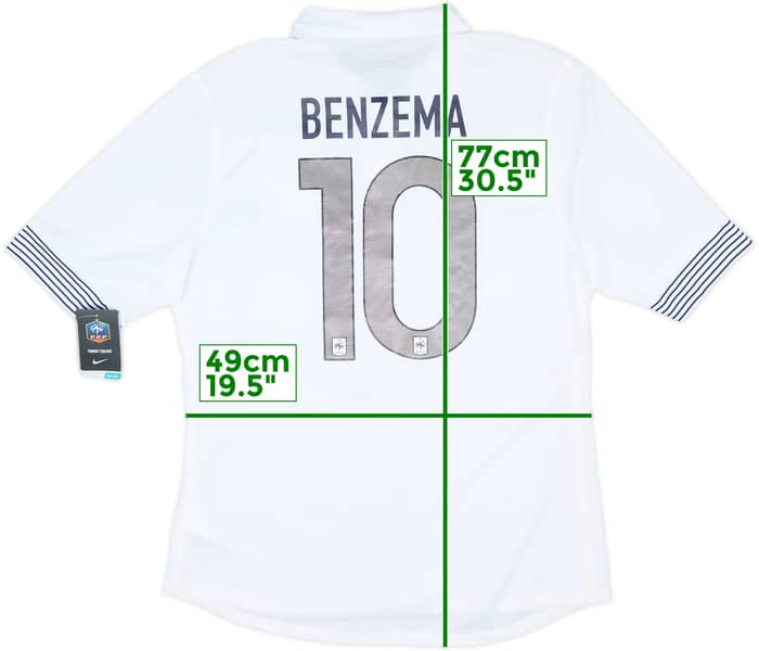 2012-13 France Player Issue Away Shirt Benzema #10 (XL)