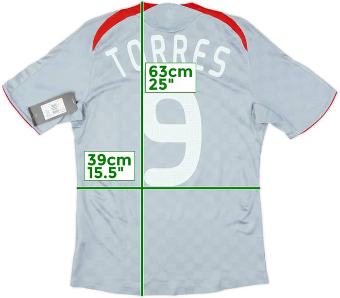 2008-09 Liverpool Authentic Away Shirt Torres #9 (S)
