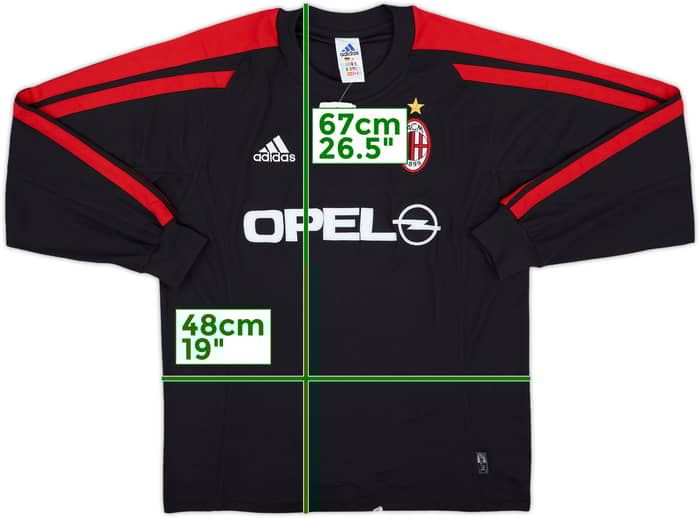 1998-99 AC Milan adidas Training L/S Shirt (S)