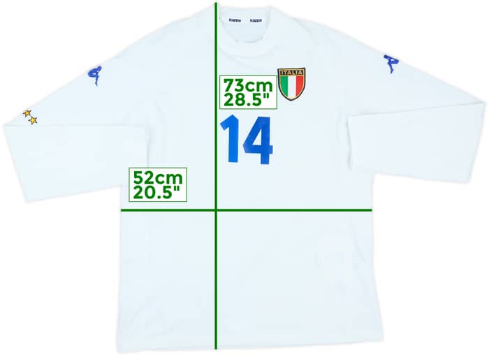 2000-01 Italy Player Issue Away L/S Shirt #14 (XL)
