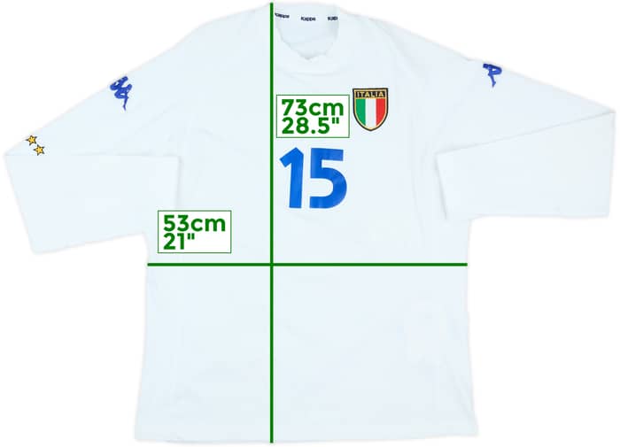 2000-01 Italy Player Issue Away L/S Shirt #15 (XL)