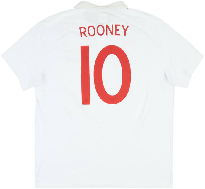 2009-10 England Home Shirt Rooney #10 - 6/10 - (XXL)
