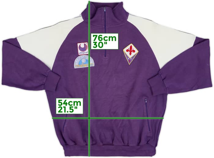 1994-95 Fiorentina Uhlsport 1/4 Zip Track Jacket - 6/10 - (XL)