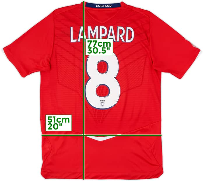 2008-10 England Away Shirt Lampard #8 - 6/10 - (M)