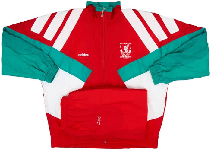 1992-93 Liverpool adidas Centenary Full Tracksuit - 9/10 - (L)