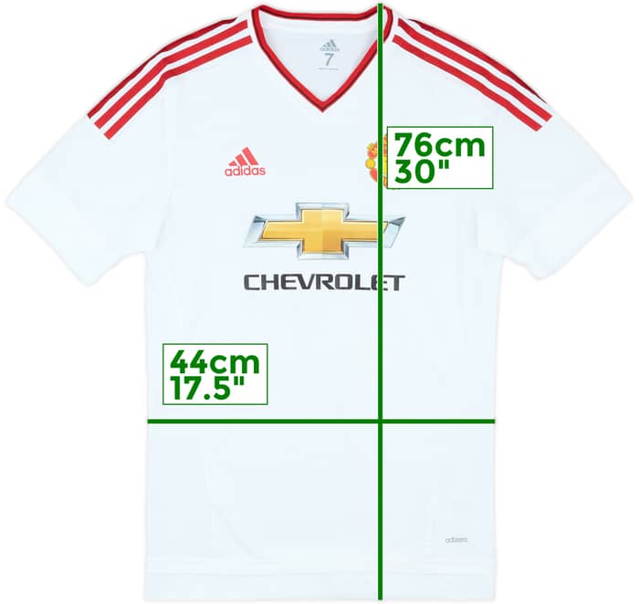 2015-16 Manchester United Match Issue Away Shirt #16