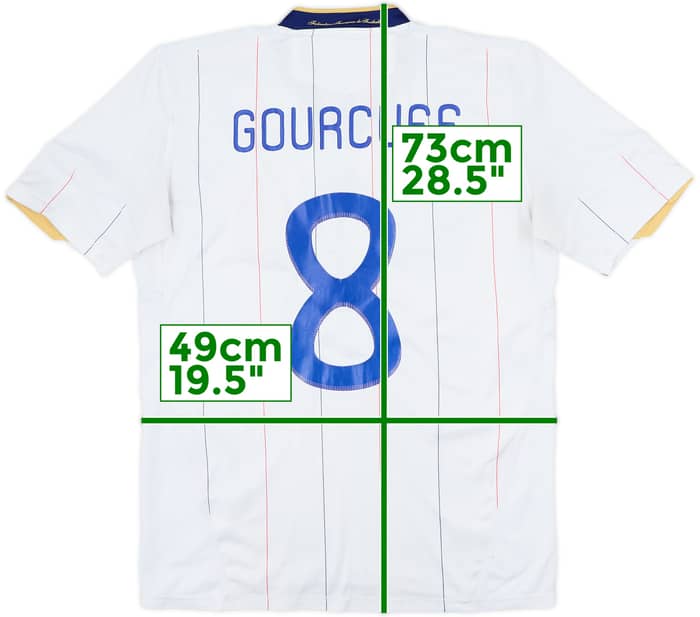 2009-10 France Away Shirt Gourcuff #8 - 5/10 - (M)