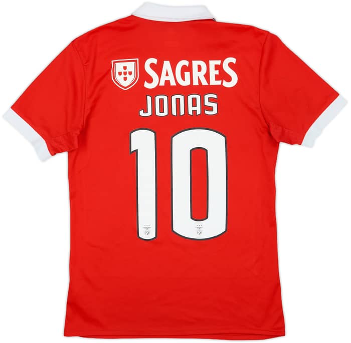 2017-18 Benfica Home Shirt Jonas #10 - 7/10 - (S)