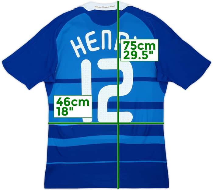 2008-09 France Home Shirt Henry #12 - 5/10 - (M)