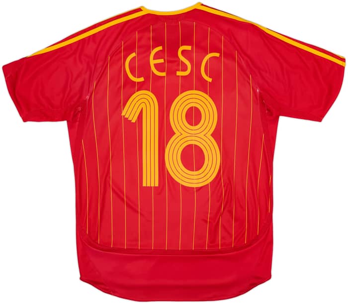2006-08 Spain Home Shirt Cesc #18 - 8/10 - (M)