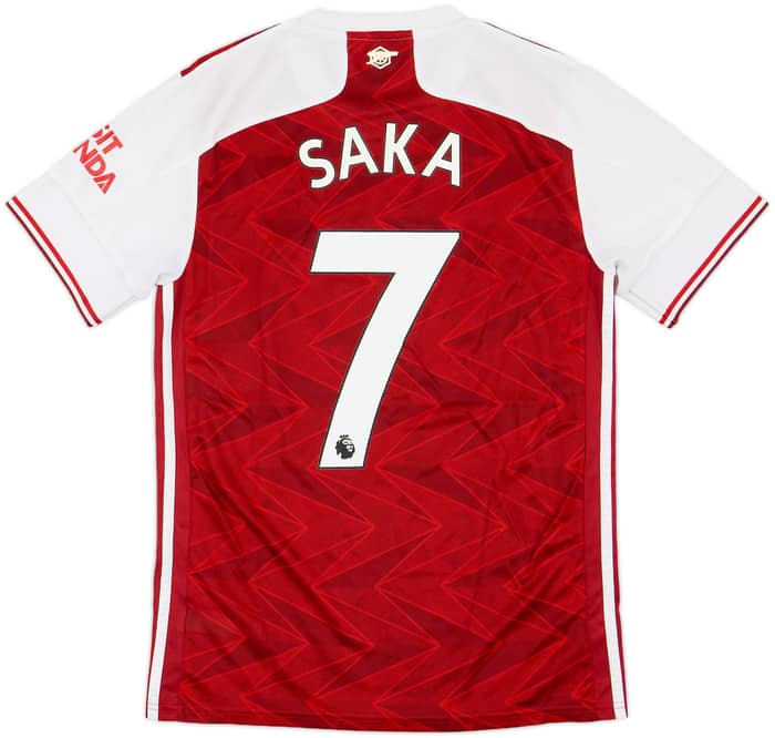 2020-21 Arsenal Home Shirt Saka #7 - 5/10 - (S)