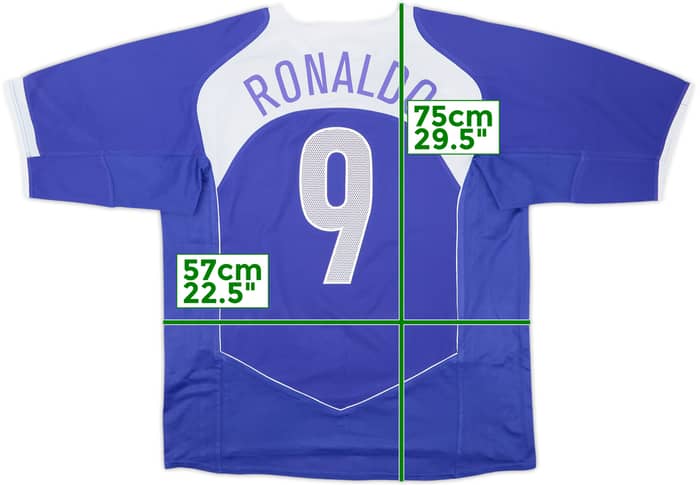 2004-06 Brazil Away Shirt Ronaldo #9 - 7/10 - (XL)