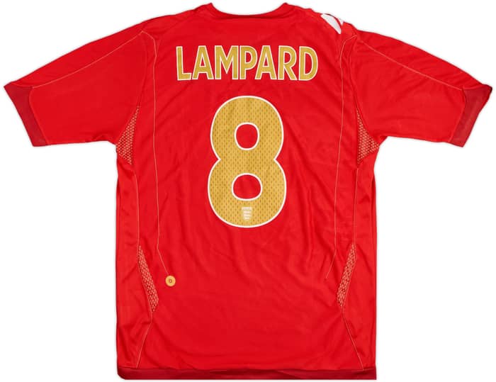 2006-08 England Away Shirt Lampard #8 - 4/10 - (M)