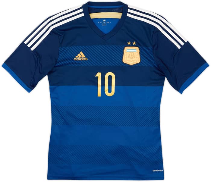 2013-15 Argentina Away Shirt Messi #10 - 6/10 - (M)