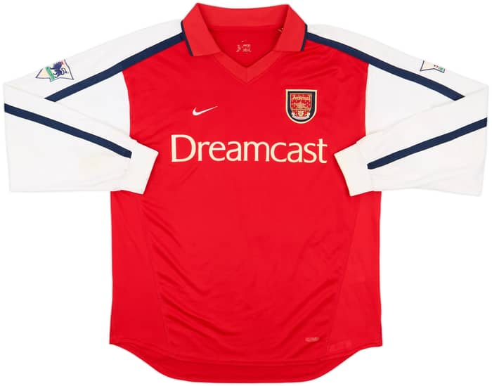 2000-02 Arsenal Home L/S Shirt Pires #7 - 8/10 - (L)