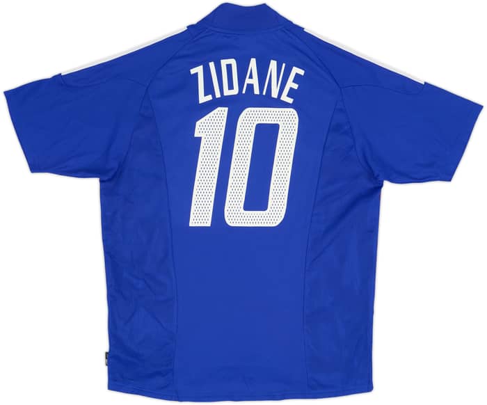 2002-04 France Home Shirt Zidane #10 - 8/10 - (L)