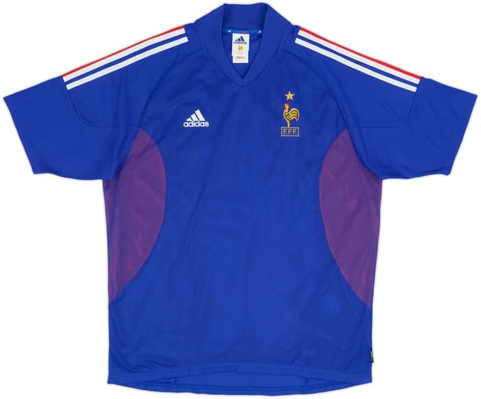2002-04 France Home Shirt Zidane #10 - 8/10 - (L)