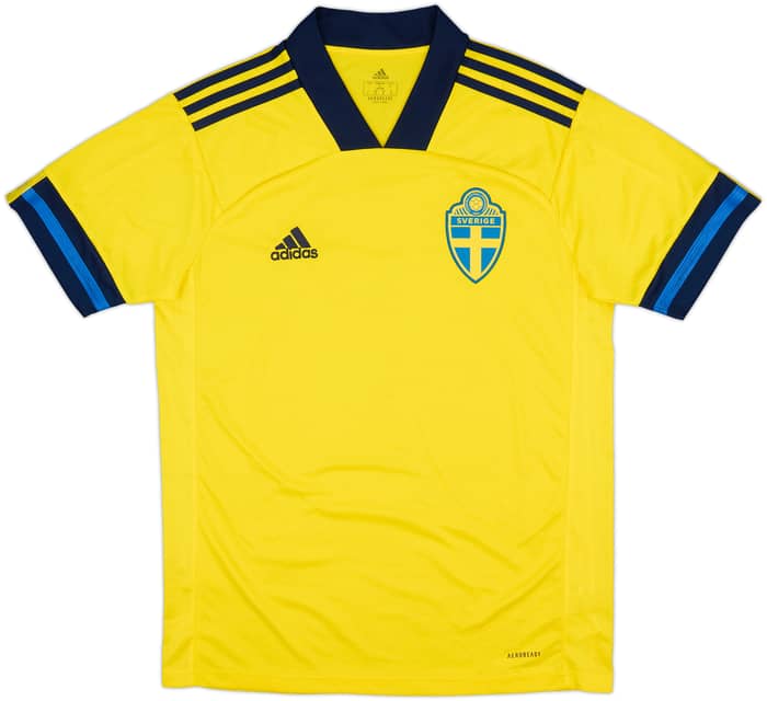 2020-21 Sweden Home Shirt - 9/10 - (M)