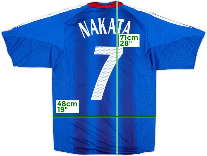 Camiseta auténtica de local de Japón 2004-06 Nakata #7 - 7/10 - (M)