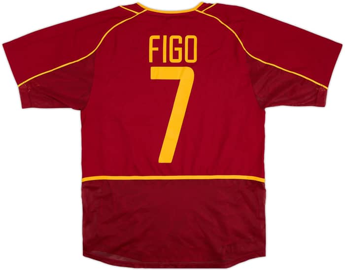 2002-04 Portugal Player Issue Home Shirt Figo #7 - 8/10 - (M)