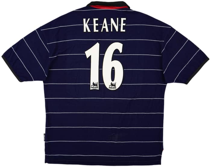 1999-00 Manchester United Away Shirt Keane #16 - 8/10 - (XL)
