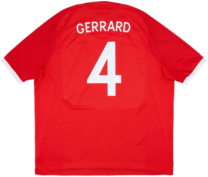 2010-11 England Away Shirt Gerrard #4 - 7/10 - (3XL)