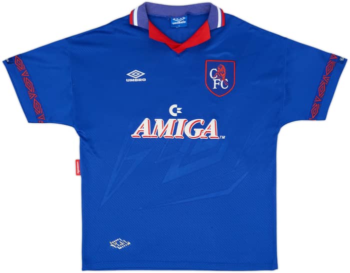 1993-94 Chelsea Home Shirt Hoddle #20 - 6/10 - (XL)