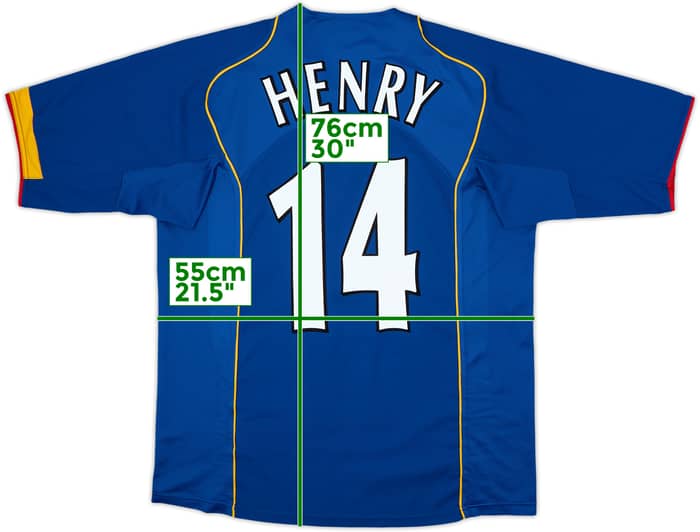 2004-06 Arsenal Away Shirt Henry #14 - 7/10 - (L)