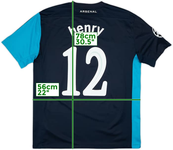 2011-12 Arsenal Away Shirt Henry #12 - 7/10 - (L)