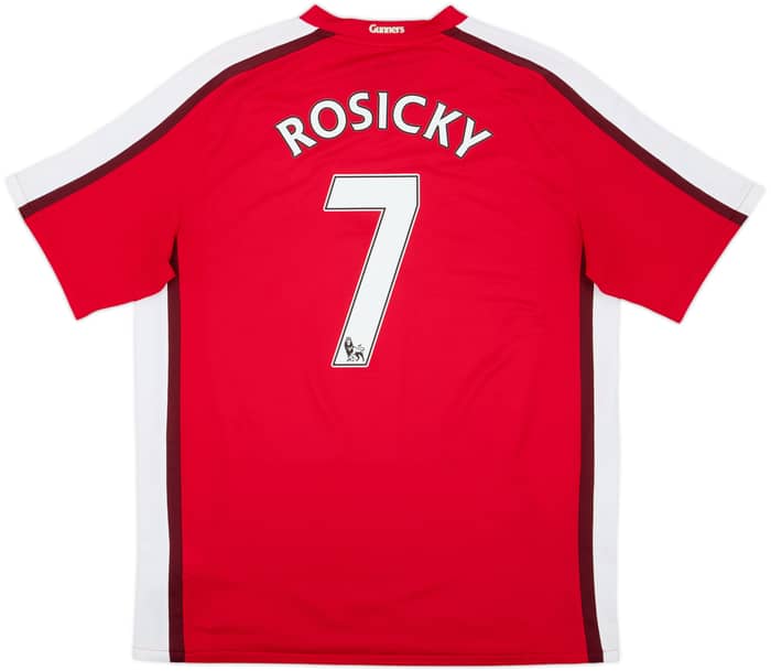 2008-10 Arsenal Home Shirt Rosicky #7 - 8/10 - (L)