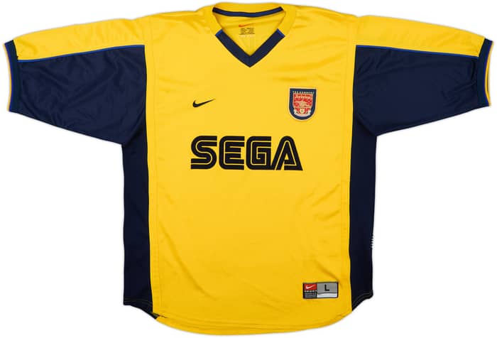 1999-01 Arsenal Away Shirt Bergkamp #10 - 8/10 - (L)