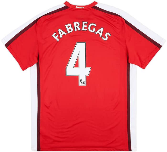 2008-10 Arsenal Local Camiseta Fabregas #4 - 6/10 - (L)