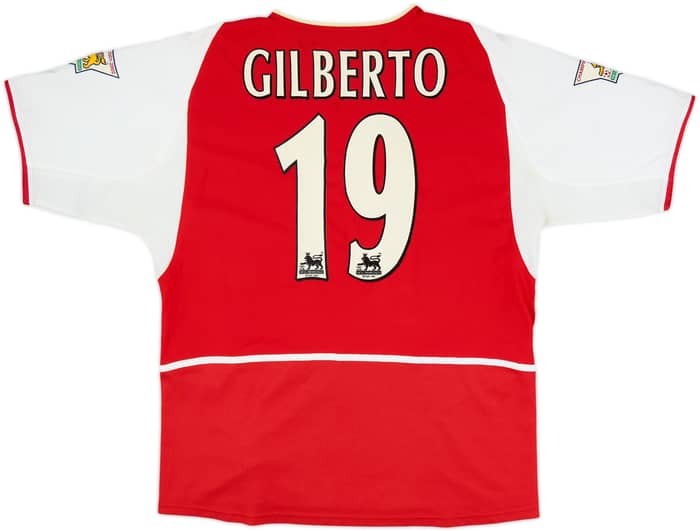 2002-04 Arsenal Home Shirt Gilberto #19 - 7/10 - (L)