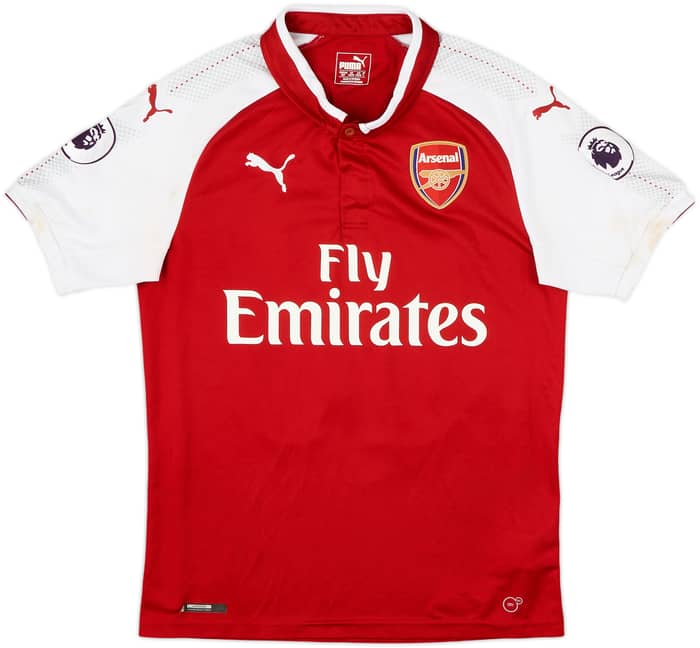 2017-18 Arsenal Home Shirt Aubameyang #14 - 7/10 - (S)