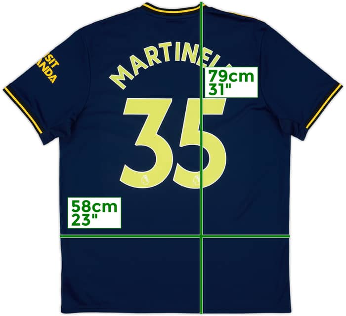 2019-20 Arsenal Third Shirt Martinelli #35 (XL)