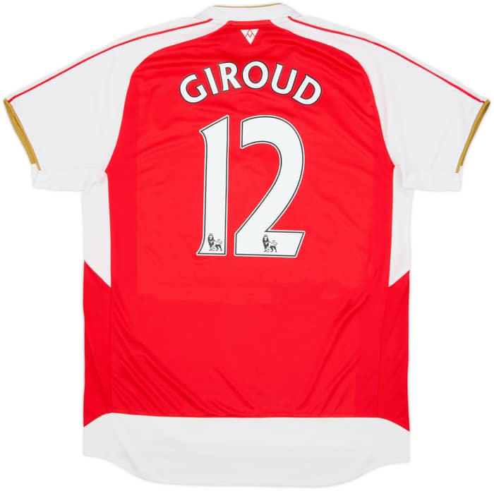 2015-16 Arsenal Home Shirt Giroud #12 - 8/10 - (L)