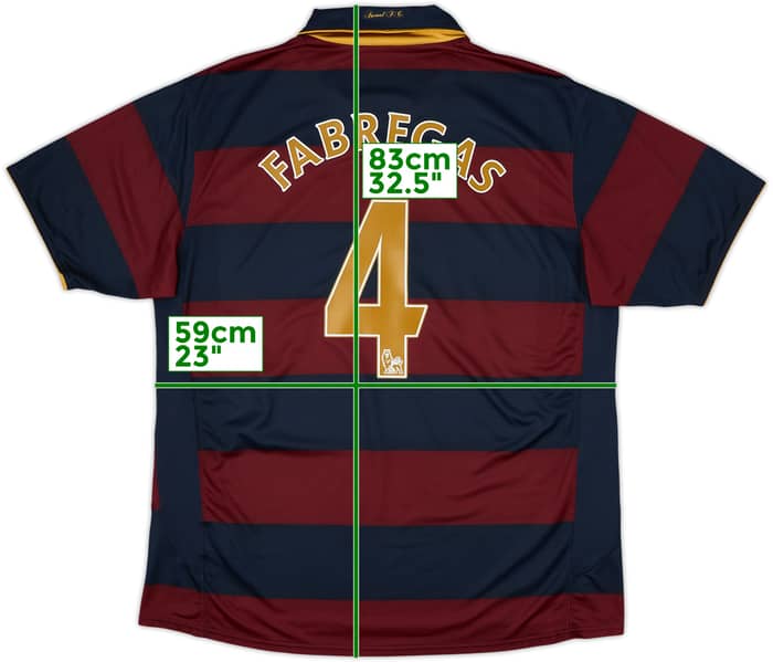 2007-08 Arsenal Third Shirt Fabregas #4 - 7/10 - (XL)