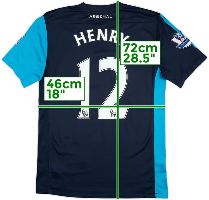 2011-12 Arsenal Away Shirt Henry #12 - 6/10 - (S)