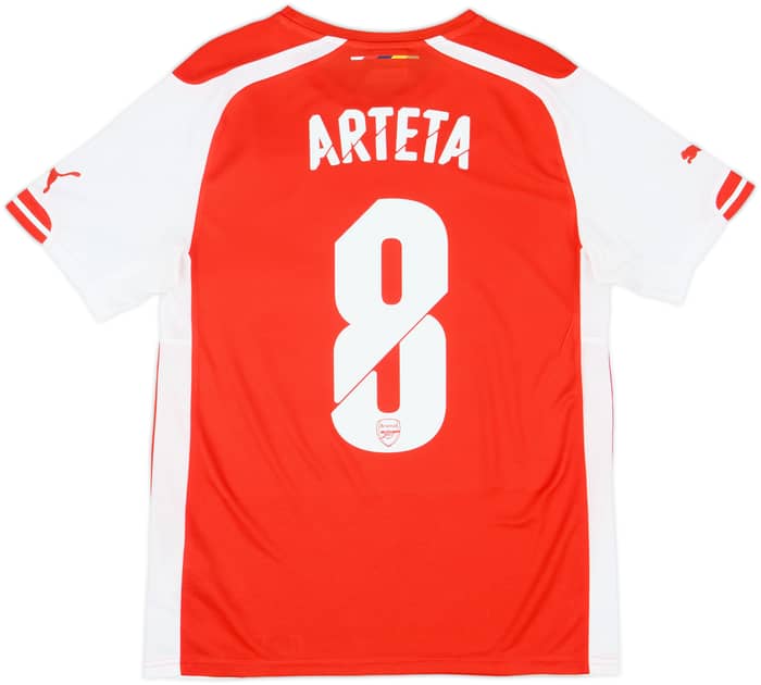 2014-15 Arsenal Home Shirt Arteta #8 - 8/10 - (S)
