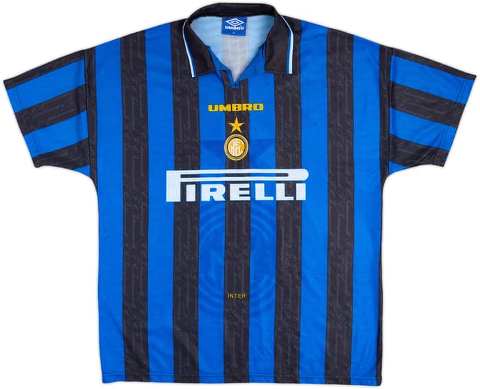 1996-97 Inter Milan Home Shirt Zanetti #4 - 8/10 - (XL)