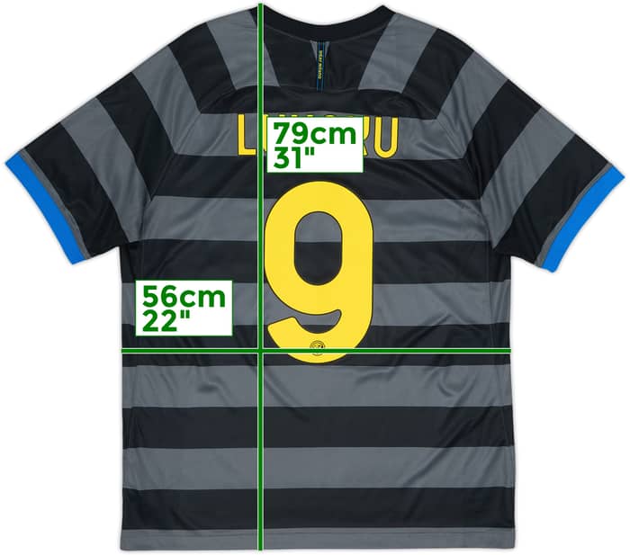 2020-21 Inter Milan Third Shirt Lukaku #9 - 8/10 - (L)