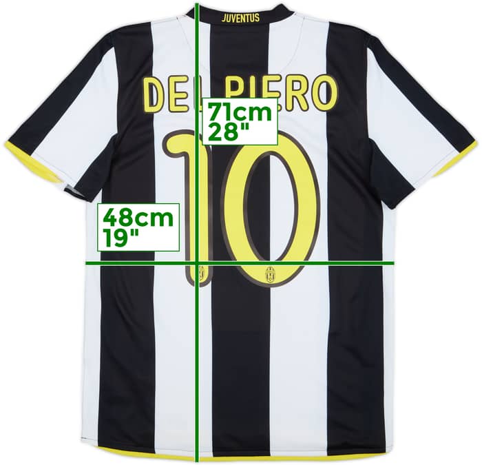 2008-09 Juventus Home Shirt Del Piero #10 - 9/10 - (S)