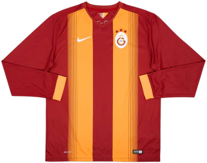 2014-15 Galatasaray Home L/S Shirt - 10/10 - (L)