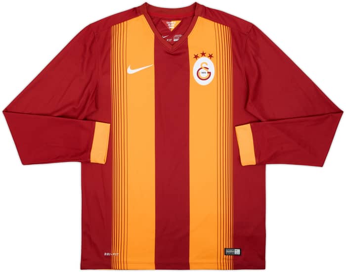 2014-15 Galatasaray Home L/S Shirt - 9/10 - (M)