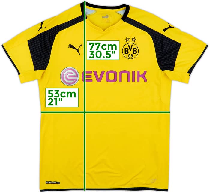 2016-17 Borussia Dortmund Home European Shirt - 8/10 - (L)